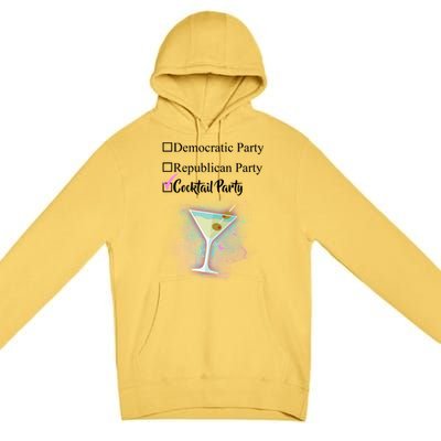 Democratic Republican Wine Party Premium Pullover Hoodie