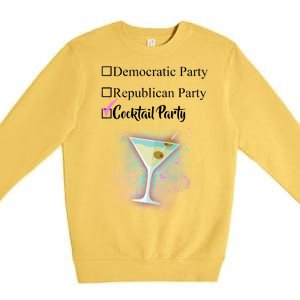 Democratic Republican Wine Party Premium Crewneck Sweatshirt