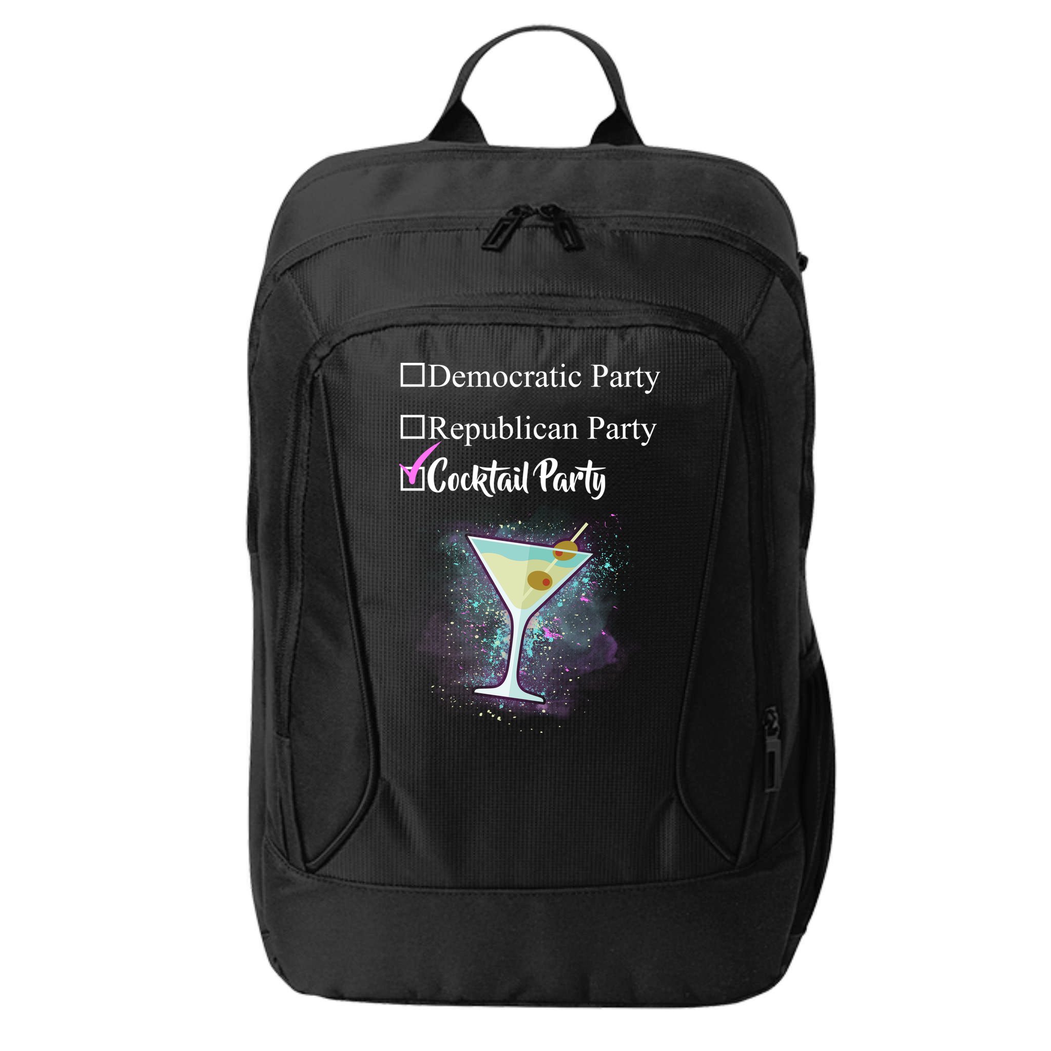 Democratic Republican Wine Party City Backpack
