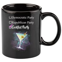 Democratic Republican Wine Party 11oz C Handle Ceramic Mug