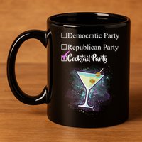 Democratic Republican Wine Party 11oz C Handle Ceramic Mug