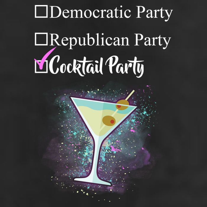 Democratic Republican Wine Party 11oz C Handle Ceramic Mug
