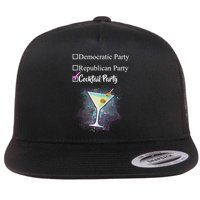 Democratic Republican Wine Party Flatbill Hat