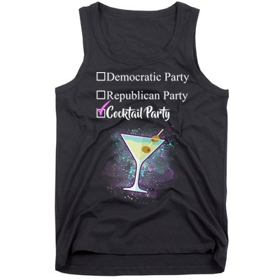 Democratic Republican Wine Party Tank Top