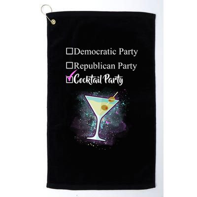 Democratic Republican Wine Party Platinum Collection Golf Towel