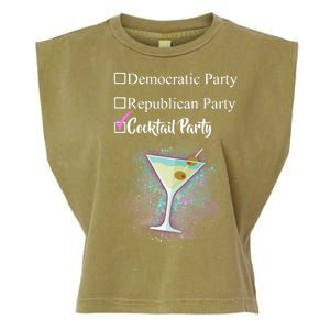 Democratic Republican Wine Party Garment-Dyed Women's Muscle Tee