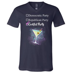 Democratic Republican Wine Party V-Neck T-Shirt