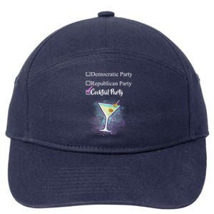 Democratic Republican Wine Party 7-Panel Snapback Hat