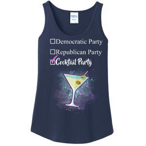 Democratic Republican Wine Party Ladies Essential Tank