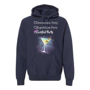 Democratic Republican Wine Party Premium Hoodie