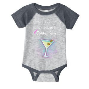 Democratic Republican Wine Party Infant Baby Jersey Bodysuit