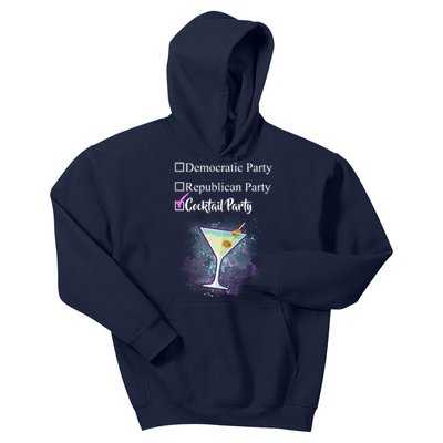 Democratic Republican Wine Party Kids Hoodie