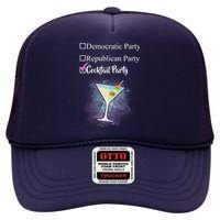 Democratic Republican Wine Party High Crown Mesh Back Trucker Hat