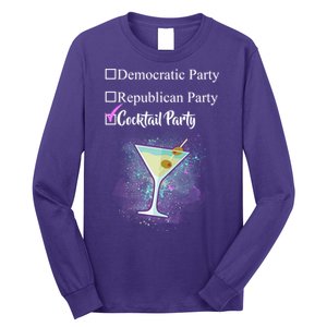 Democratic Republican Wine Party Long Sleeve Shirt