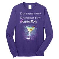 Democratic Republican Wine Party Long Sleeve Shirt