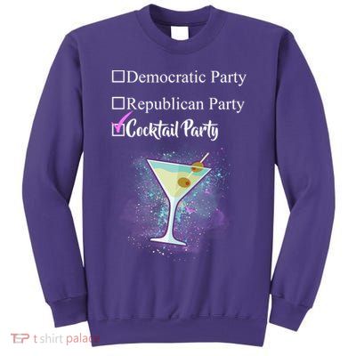 Democratic Republican Wine Party Sweatshirt