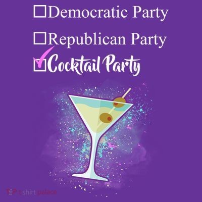 Democratic Republican Wine Party T-Shirt