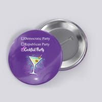 Democratic Republican Wine Party Button