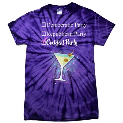 Democratic Republican Wine Party Tie-Dye T-Shirt