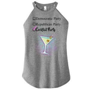 Democratic Republican Wine Party Women’s Perfect Tri Rocker Tank