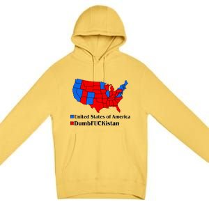 Democratic United States of America Vs. Dumfuckistan Resistance Resist Anti Trump Premium Pullover Hoodie