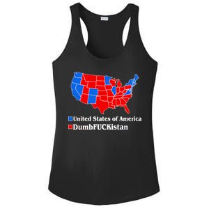 Democratic United States of America Vs. Dumfuckistan Resistance Resist Anti Trump Ladies PosiCharge Competitor Racerback Tank