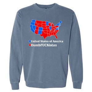 Democratic United States of America Vs. Dumfuckistan Resistance Resist Anti Trump Garment-Dyed Sweatshirt