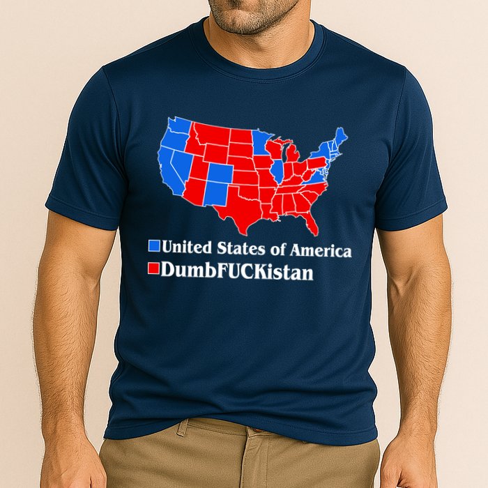 Democratic United States of America Vs. Dumfuckistan Resistance Resist Anti Trump Performance Shirt