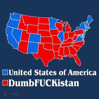 Democratic United States of America Vs. Dumfuckistan Resistance Resist Anti Trump T-Shirt