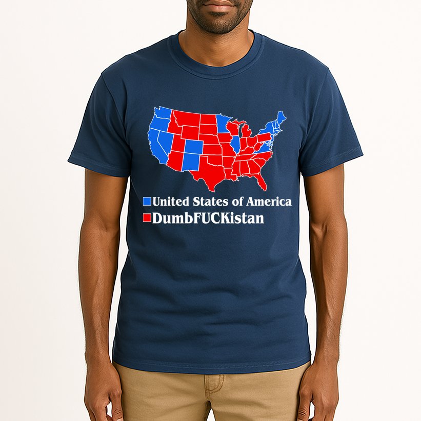 Democratic United States of America Vs. Dumfuckistan Resistance Resist Anti Trump Tall T-Shirt