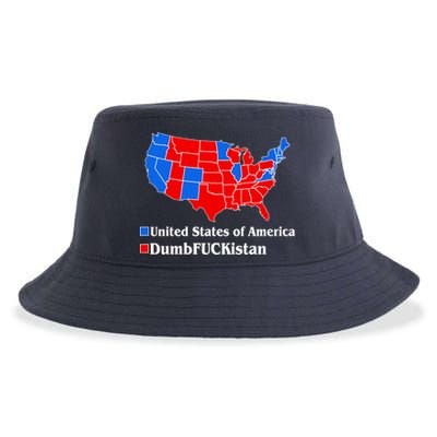 Democratic United States of America Vs. Dumfuckistan Resistance Resist Anti Trump Sustainable Bucket Hat