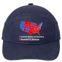 Democratic United States of America Vs. Dumfuckistan Resistance Resist Anti Trump 7-Panel Snapback Hat