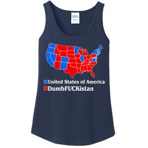 Democratic United States of America Vs. Dumfuckistan Resistance Resist Anti Trump Ladies Essential Tank