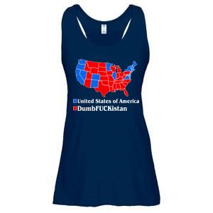 Democratic United States of America Vs. Dumfuckistan Resistance Resist Anti Trump Ladies Essential Flowy Tank