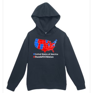 Democratic United States of America Vs. Dumfuckistan Resistance Resist Anti Trump Urban Pullover Hoodie