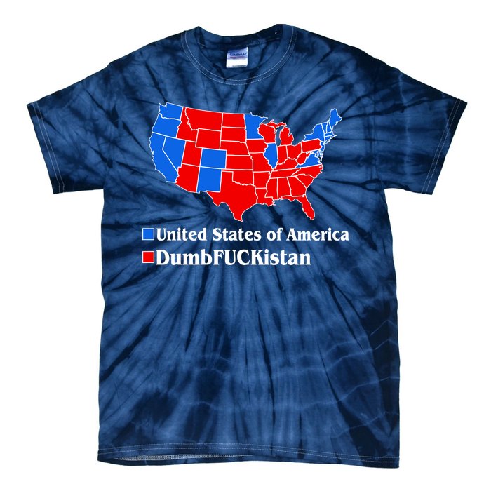 Democratic United States of America Vs. Dumfuckistan Resistance Resist Anti Trump Tie-Dye T-Shirt