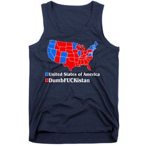 Democratic United States of America Vs. Dumfuckistan Resistance Resist Anti Trump Tank Top