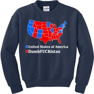 Democratic United States of America Vs. Dumfuckistan Resistance Resist Anti Trump Kids Sweatshirt