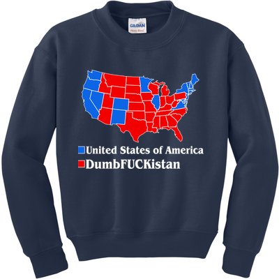 Democratic United States of America Vs. Dumfuckistan Resistance Resist Anti Trump Kids Sweatshirt