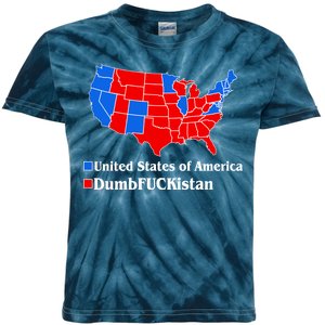 Democratic United States of America Vs. Dumfuckistan Resistance Resist Anti Trump Kids Tie-Dye T-Shirt