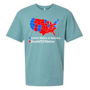 Democratic United States of America Vs. Dumfuckistan Resistance Resist Anti Trump Sueded Cloud Jersey T-Shirt