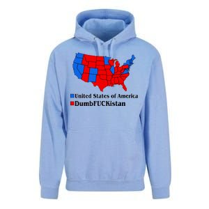 Democratic United States of America Vs. Dumfuckistan Resistance Resist Anti Trump Unisex Surf Hoodie