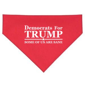 Democrats For Trump Some Of Us Are Sane USA-Made Doggie Bandana