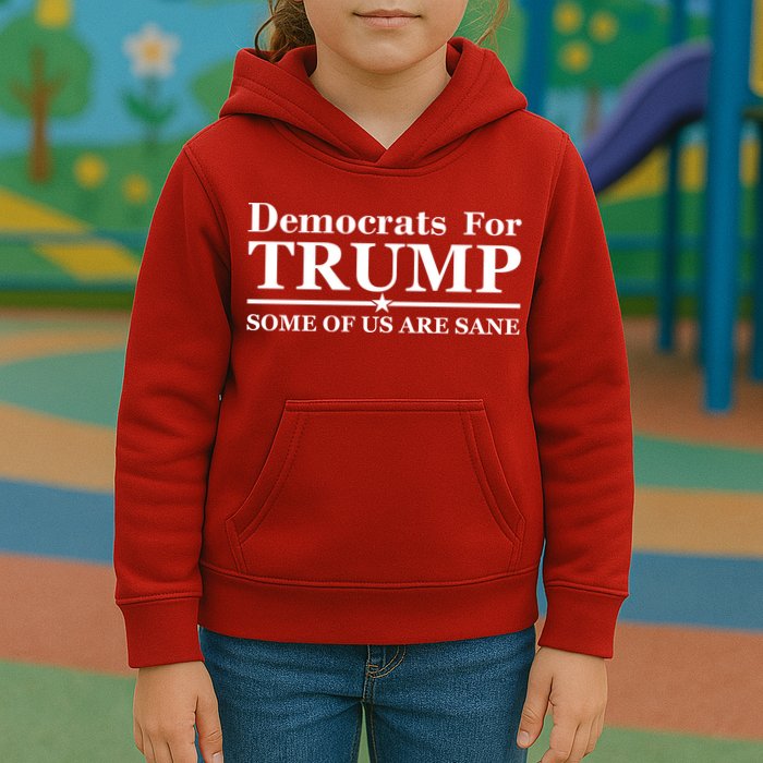 Democrats For Trump Some Of Us Are Sane Kids Hoodie