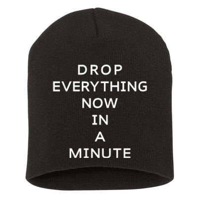 Drop Everything Now In A Minute Short Acrylic Beanie