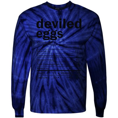 Devilled Eggs Nutritional Facts Thanksgiving Family Matching Tie-Dye Long Sleeve Shirt