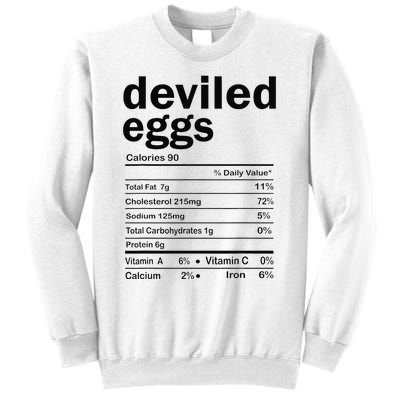 Devilled Eggs Nutritional Facts Thanksgiving Family Matching Sweatshirt