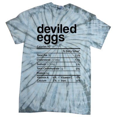 Deviled Eggs Nutrition Facts Tie-Dye T-Shirt