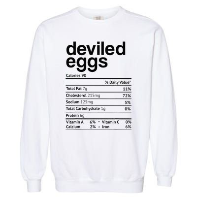 Deviled Eggs Nutrition Facts Garment-Dyed Sweatshirt