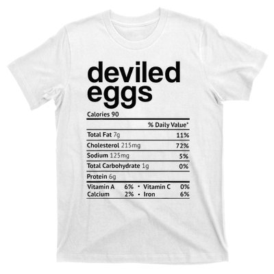 Deviled Eggs Nutrition Facts T-Shirt